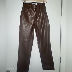 Abercrombie & Fitch Brown Leather Pants